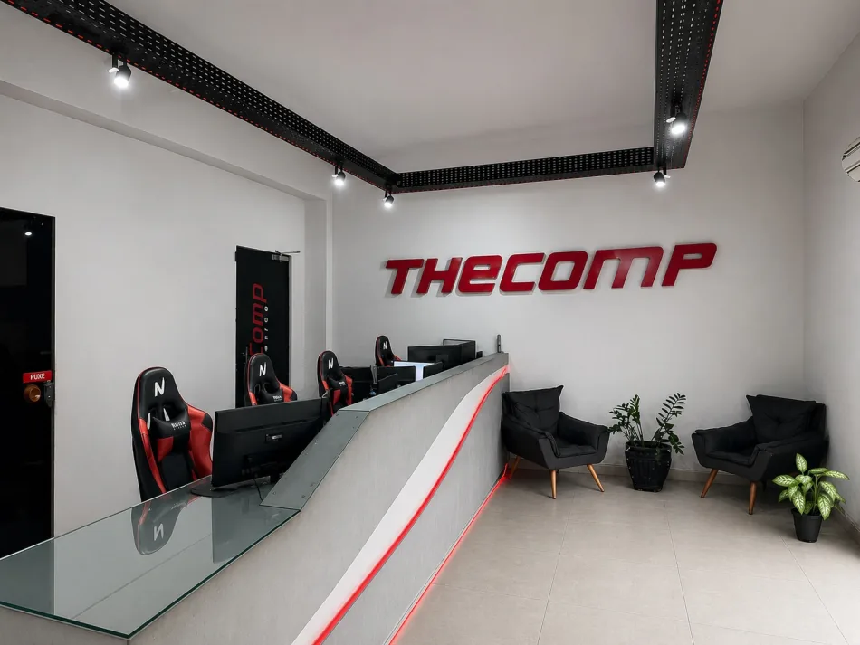 Recepção da loja TheComp Informática em Ribeirão Preto